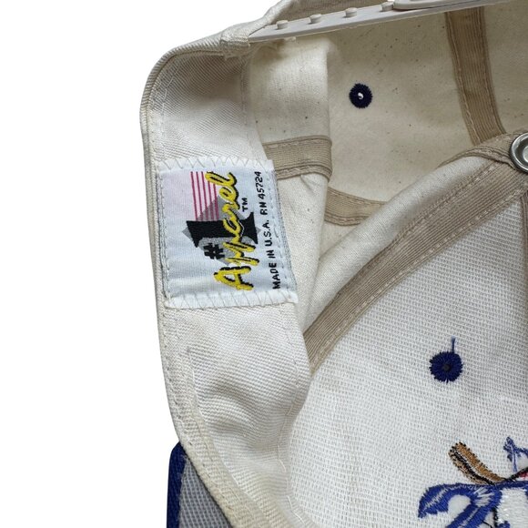 Vintage 1 Apparel Tag New York Mets 2 Bat Logo Baseball Snapback Cap Made in USA - Picture 7 of 7